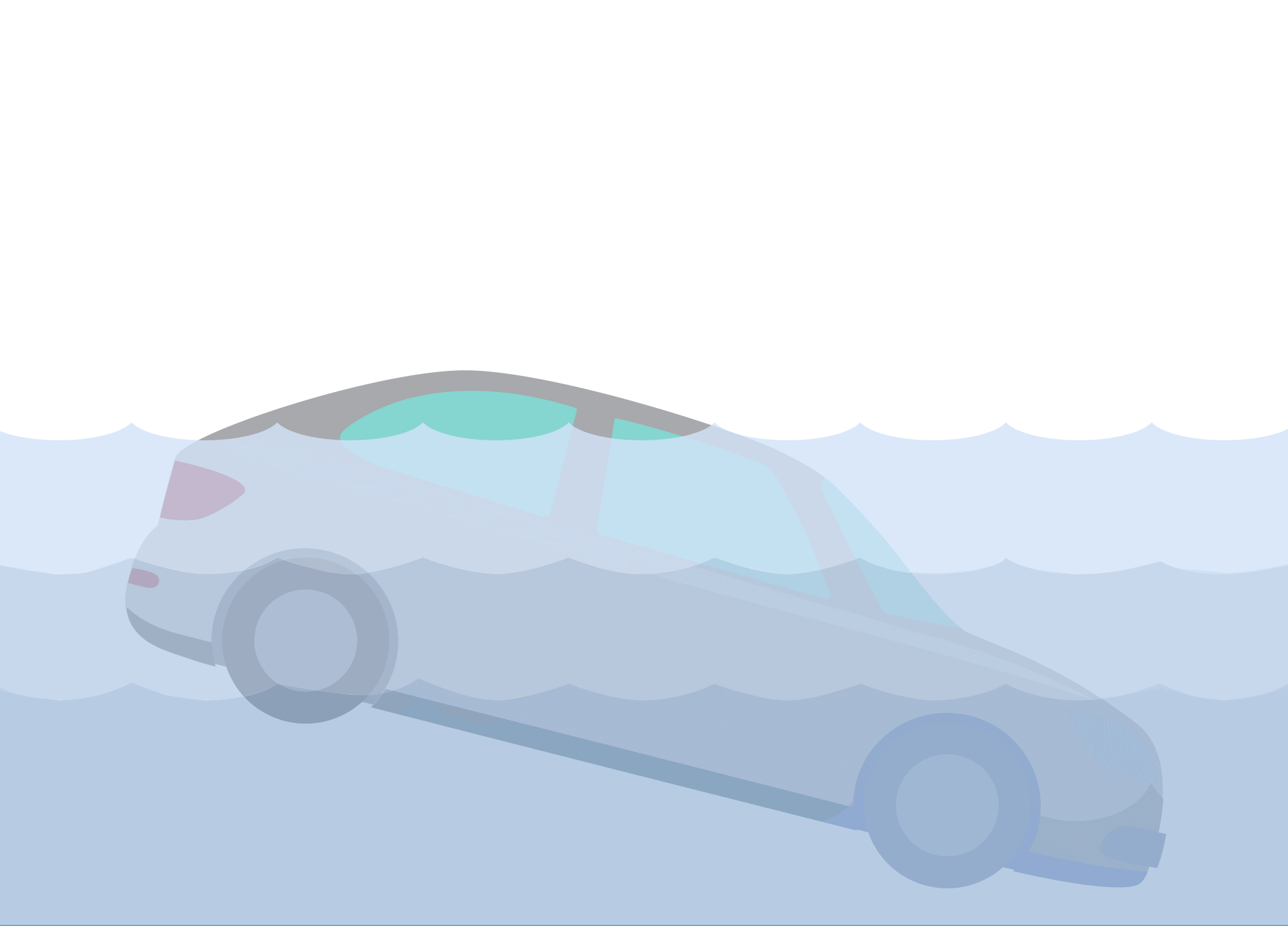 icon car underwater